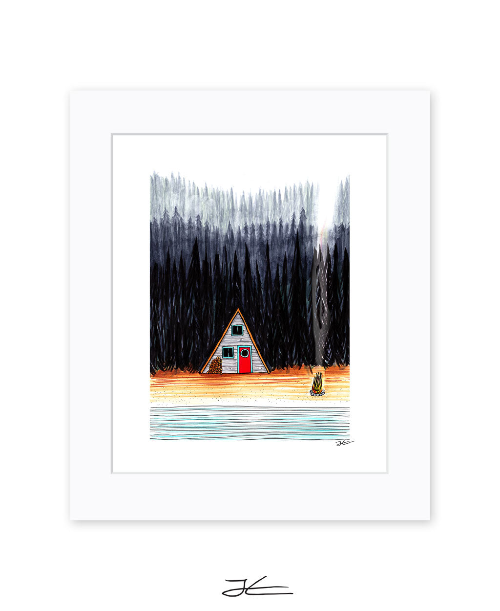 Cabin By The End Of The Road - Print/ Framed Print