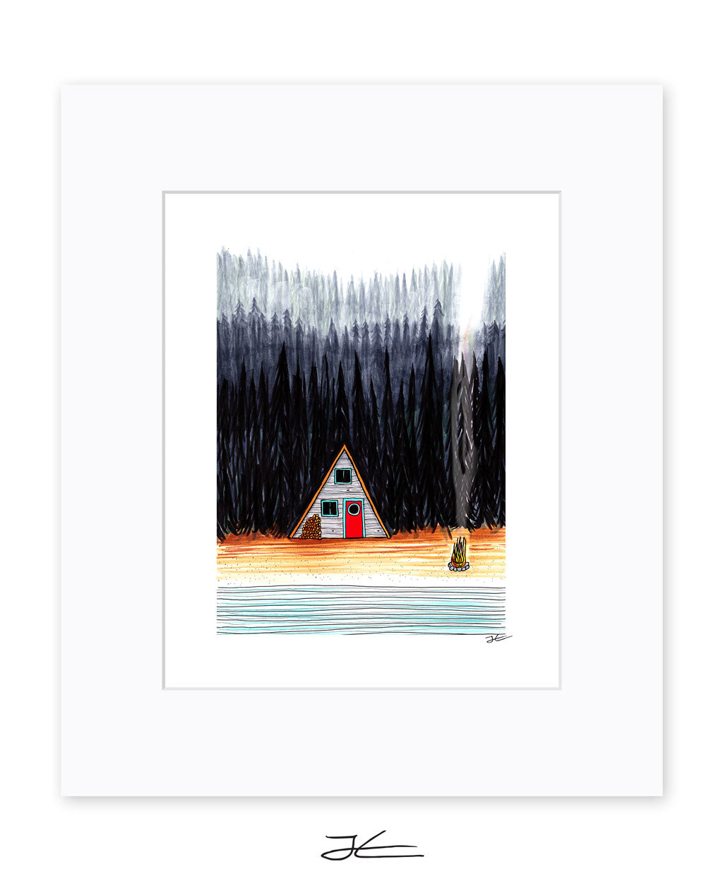 Cabin By The End Of The Road - Print/ Framed Print