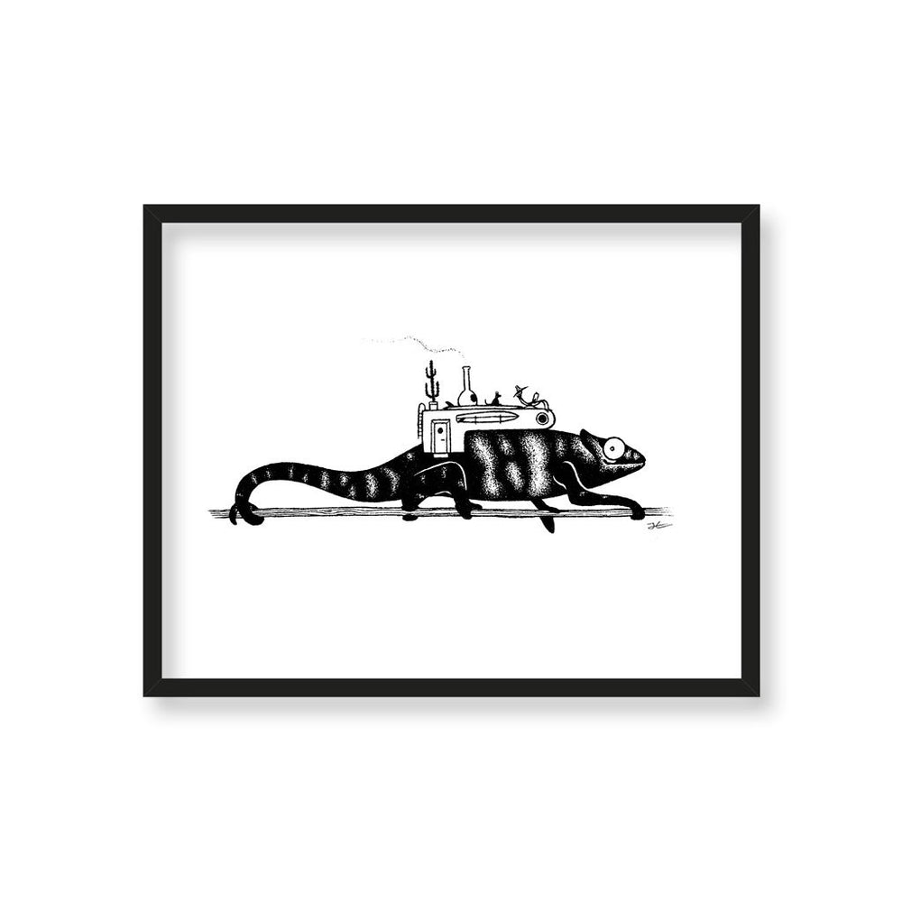 
                  
                    Inktober Chameleon - Print/ Framed Print
                  
                