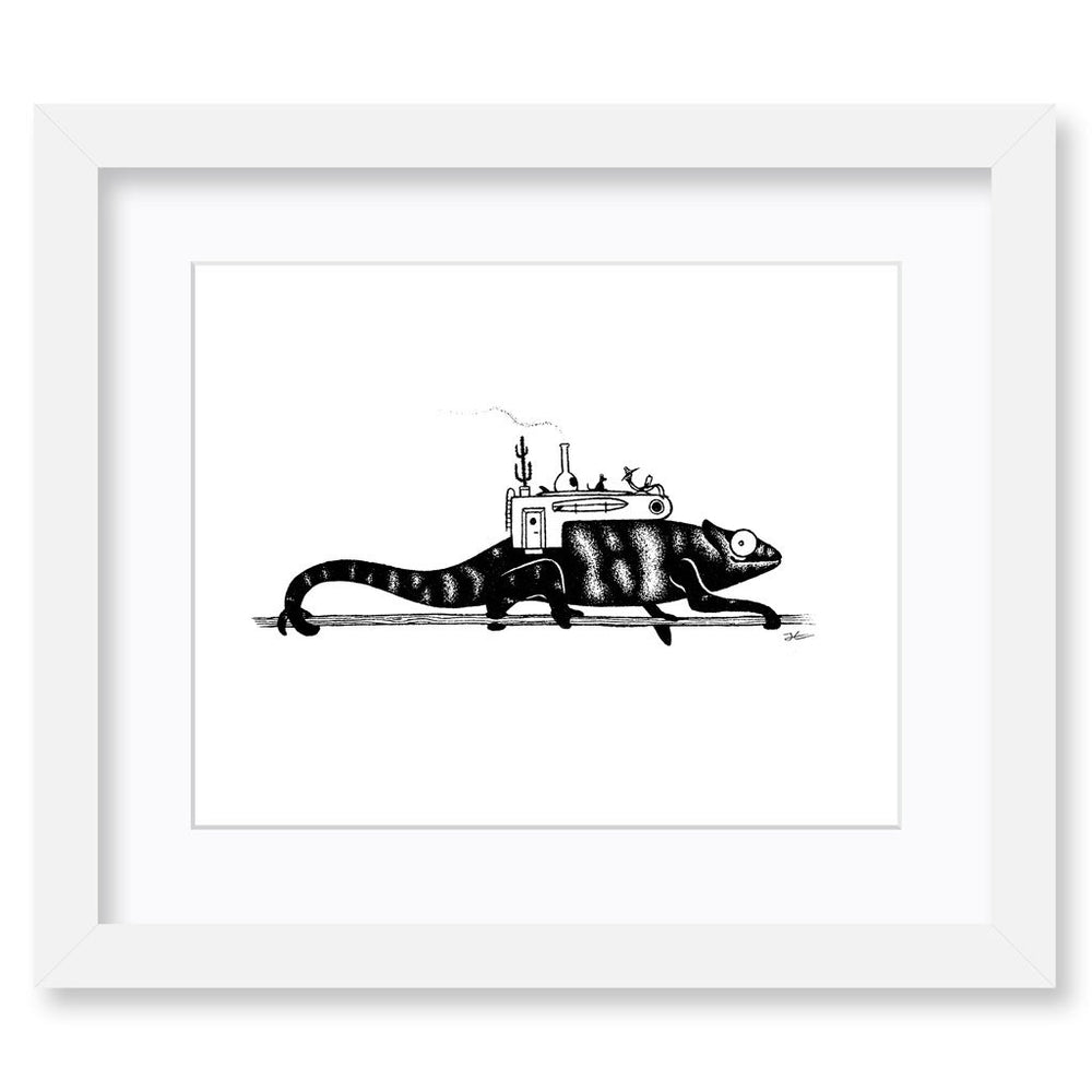 
                  
                    Inktober Chameleon - Print/ Framed Print
                  
                