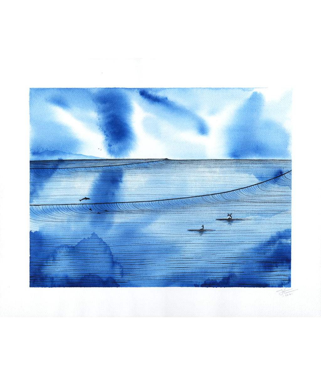 Cloudscape. Original signed illustration