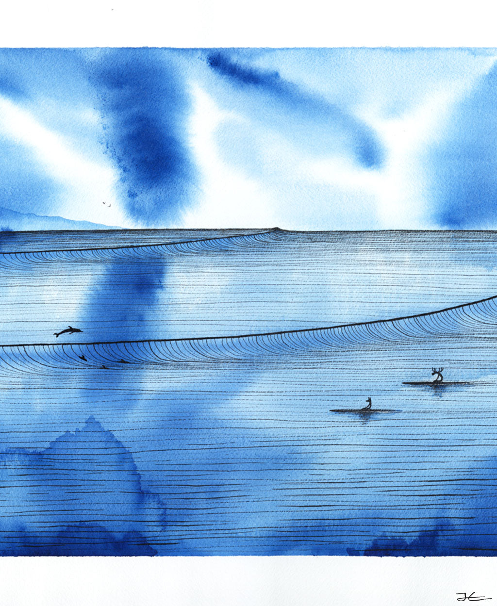 Cloudscape. Original signed illustration