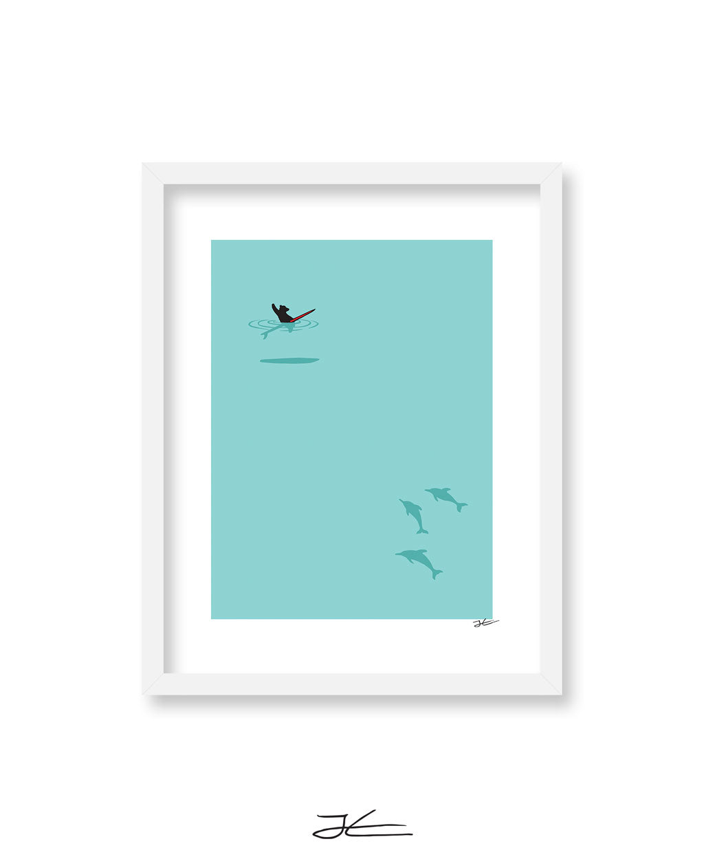 
                  
                    Dolphin and Bear - Print/ Framed Print
                  
                