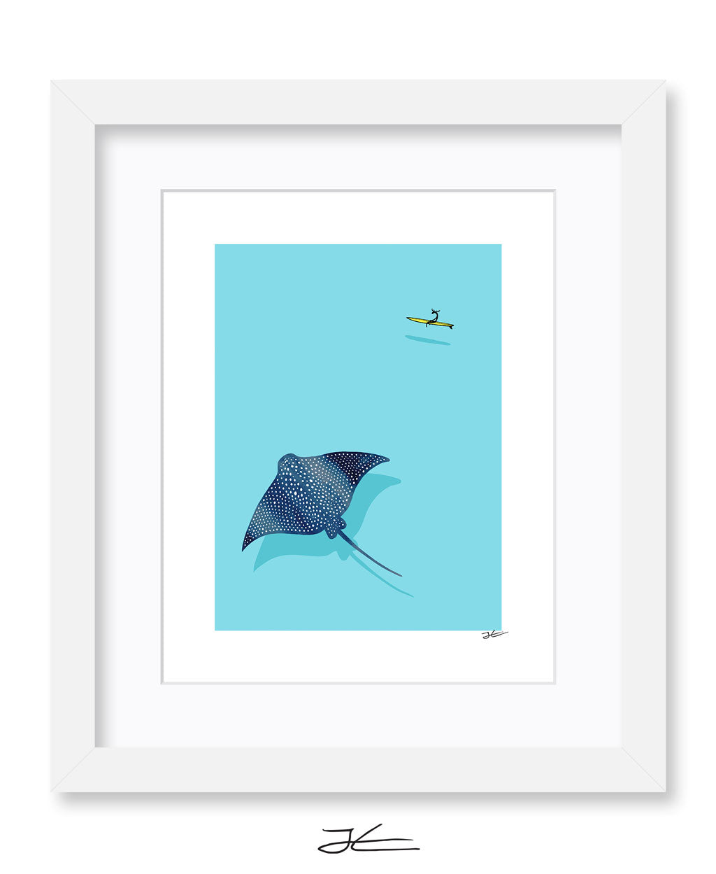 Eagle Ray - Print/ Framed Print – Jonas Claesson Shop