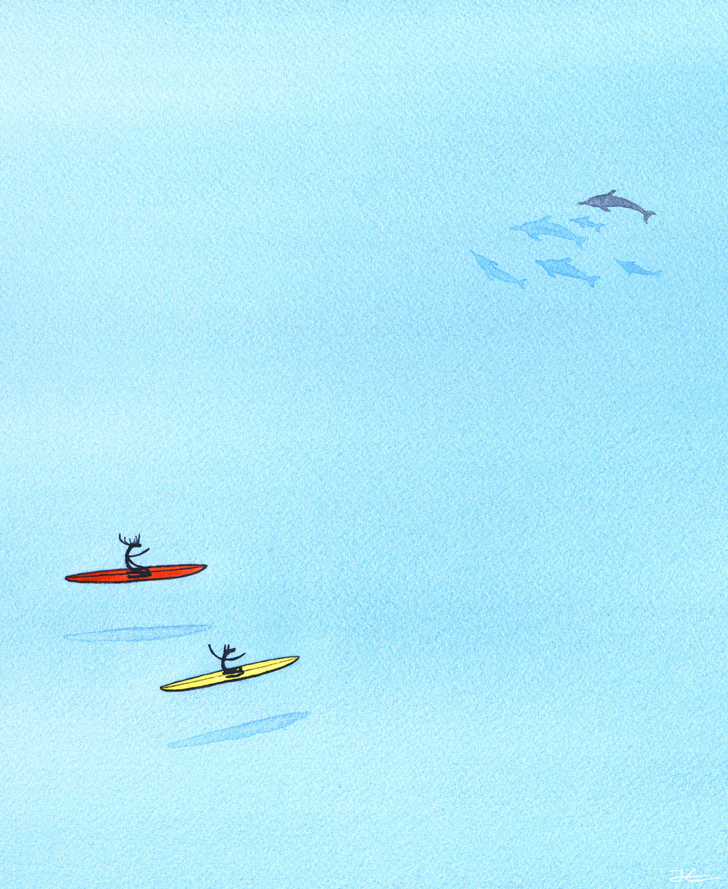 Enjoy The Sea. Original signed illustration - SOLD OUT