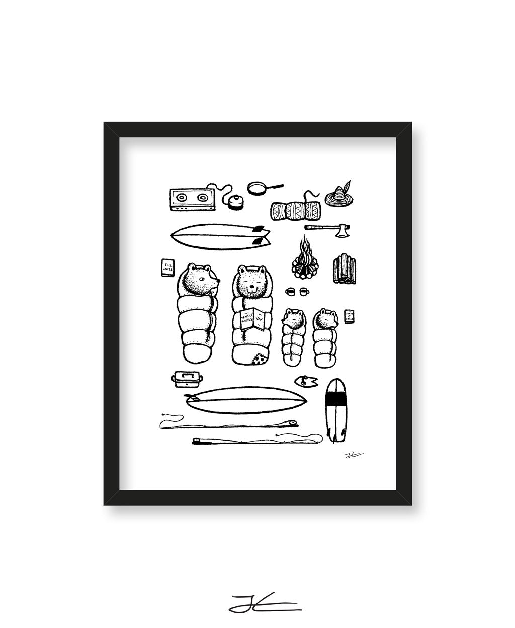Family Surf Trip - Print/ Framed Print