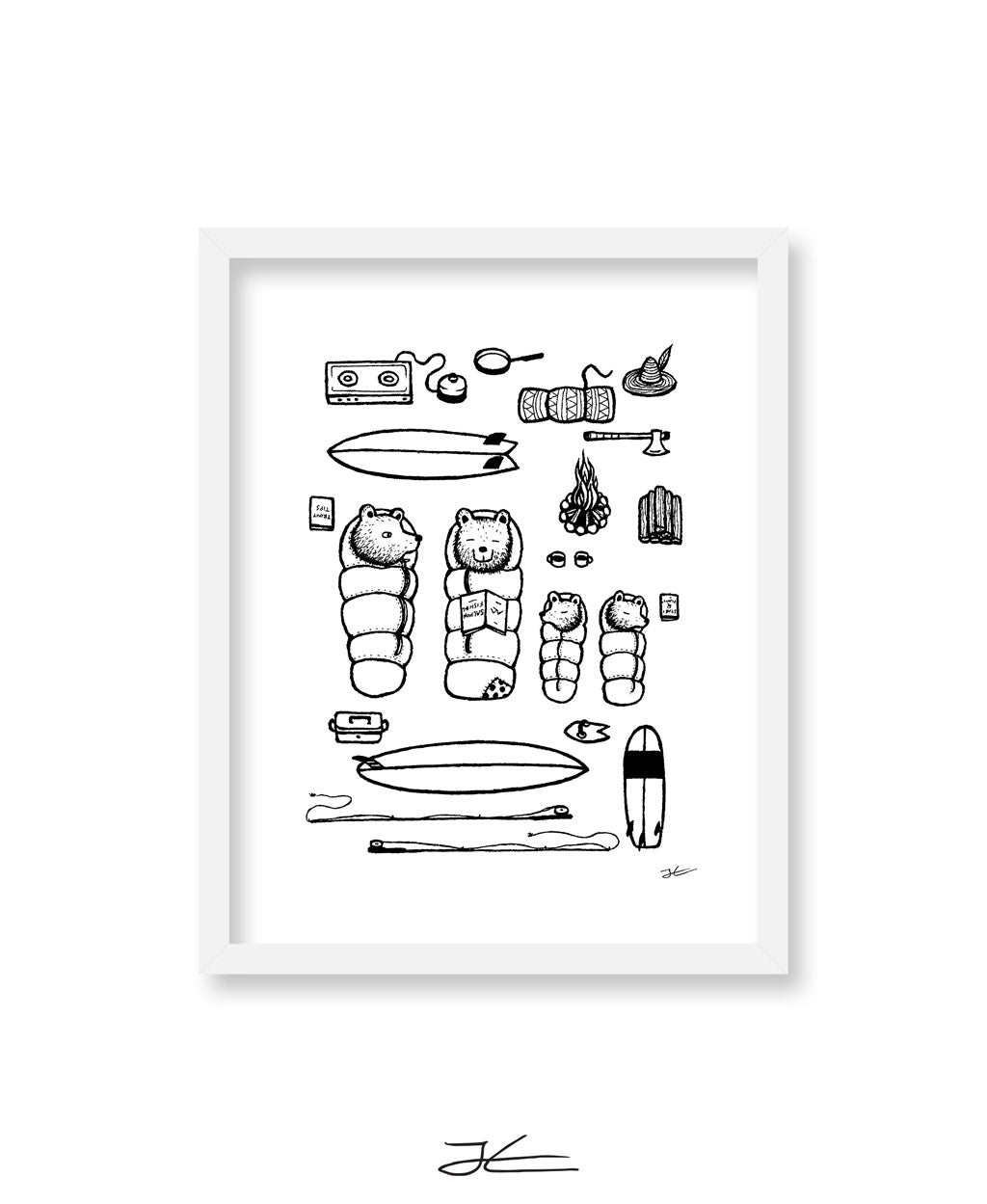 Family Surf Trip - Print/ Framed Print