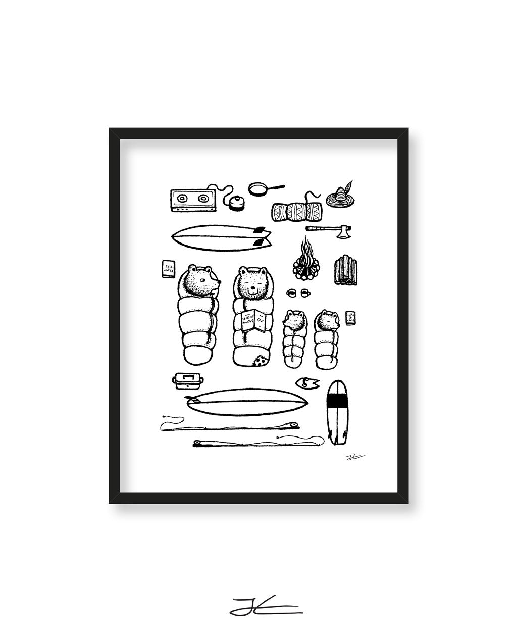 Family Surf Trip - Print/ Framed Print