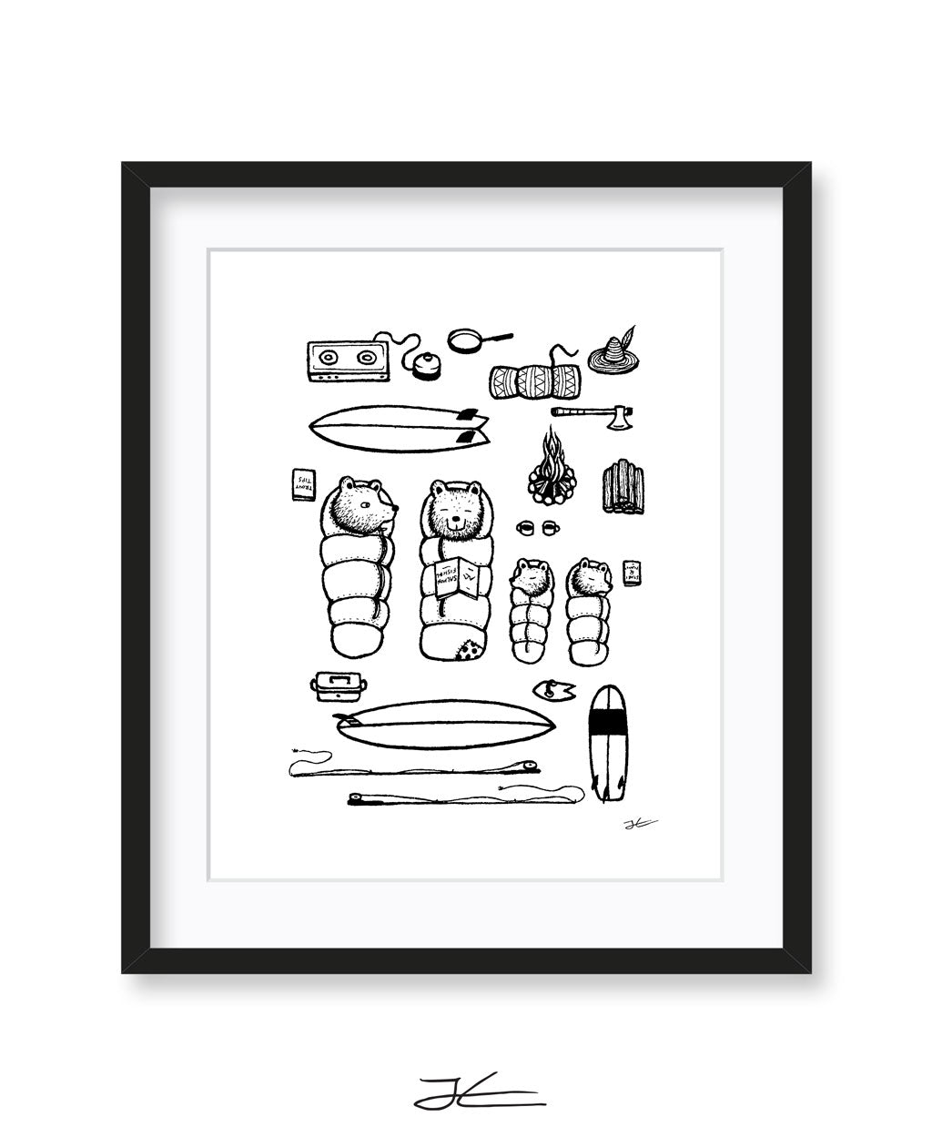 Family Surf Trip - Print/ Framed Print