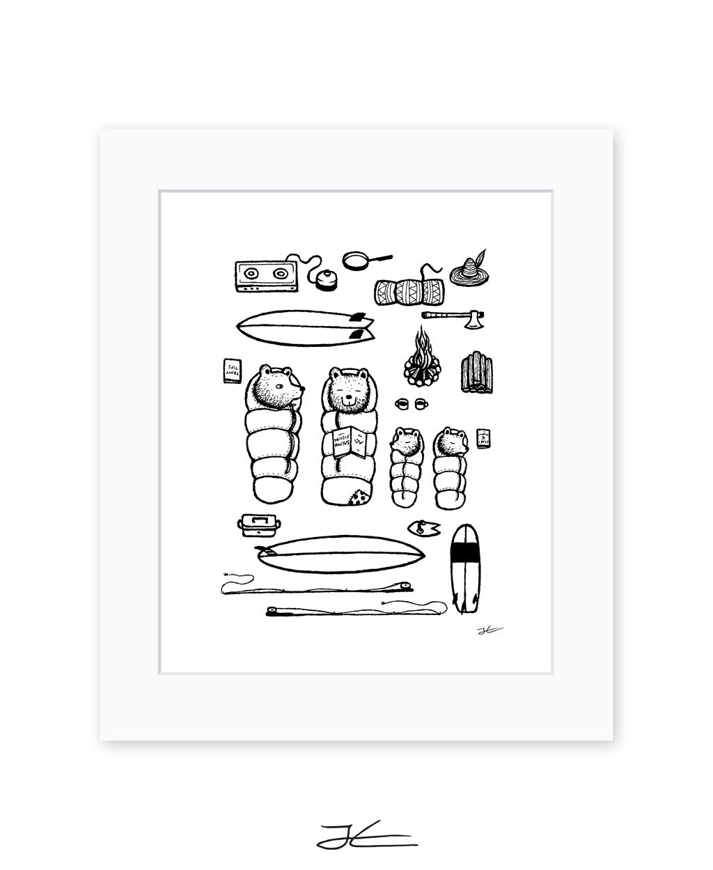 Family Surf Trip - Print/ Framed Print
