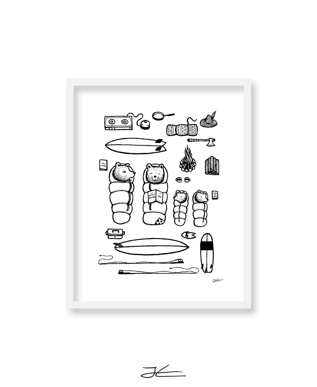 Family Surf Trip - Print/ Framed Print