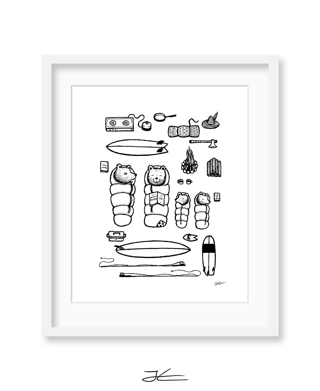 Family Surf Trip - Print/ Framed Print