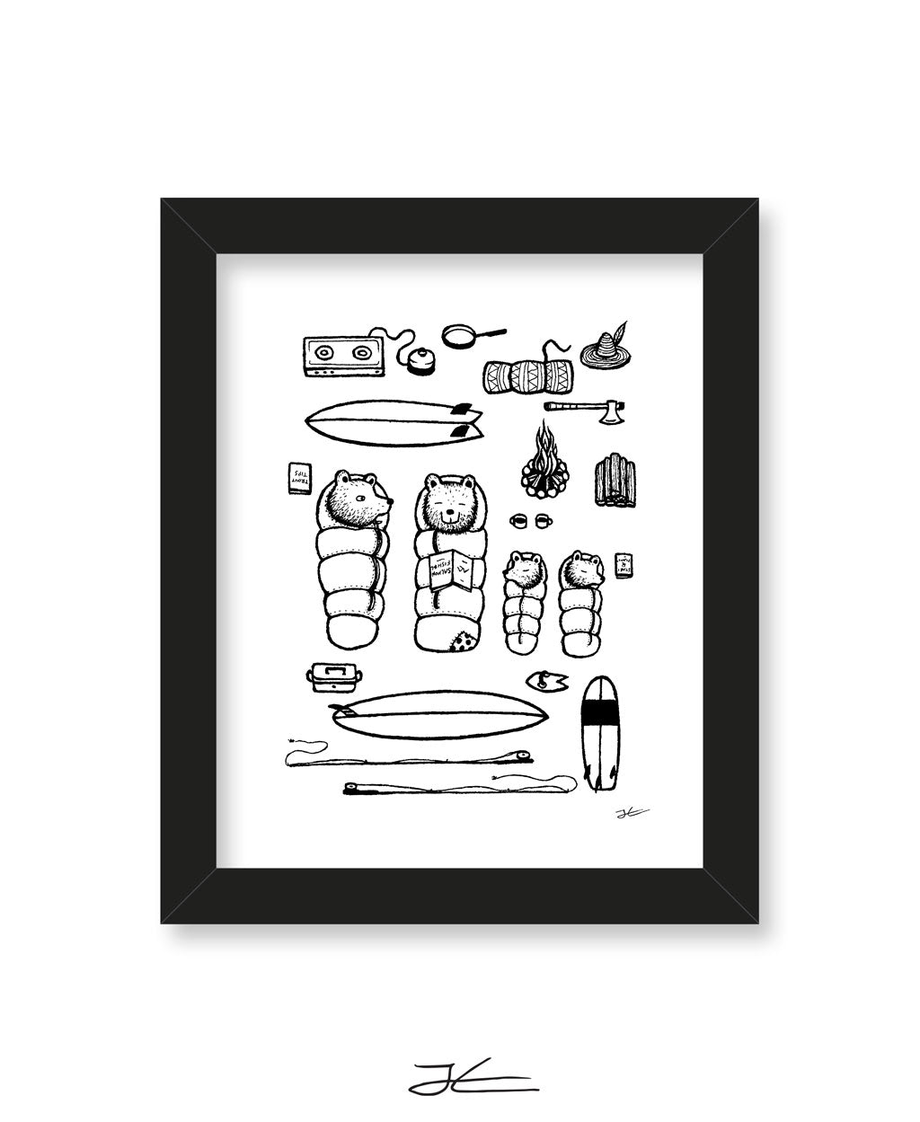Family Surf Trip - Print/ Framed Print
