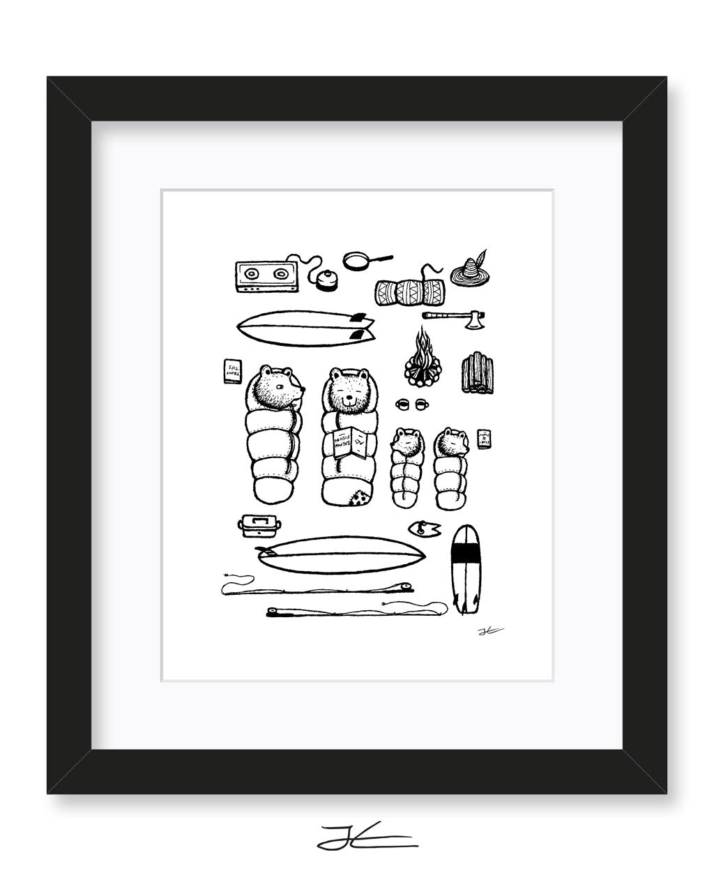 Family Surf Trip - Print/ Framed Print