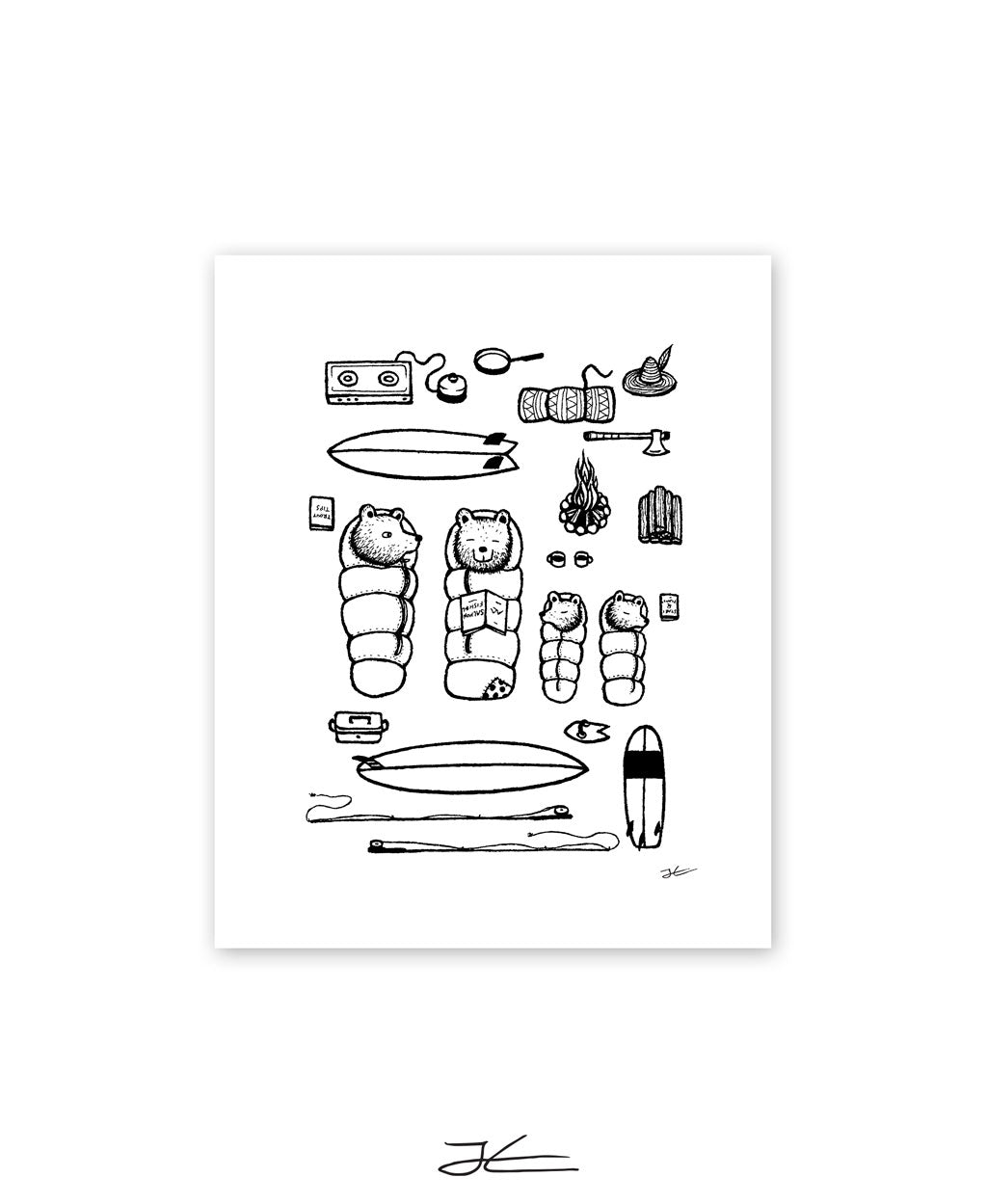 Family Surf Trip - Print/ Framed Print