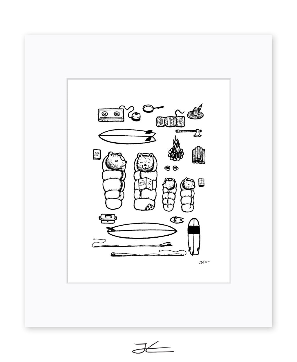 Family Surf Trip - Print/ Framed Print