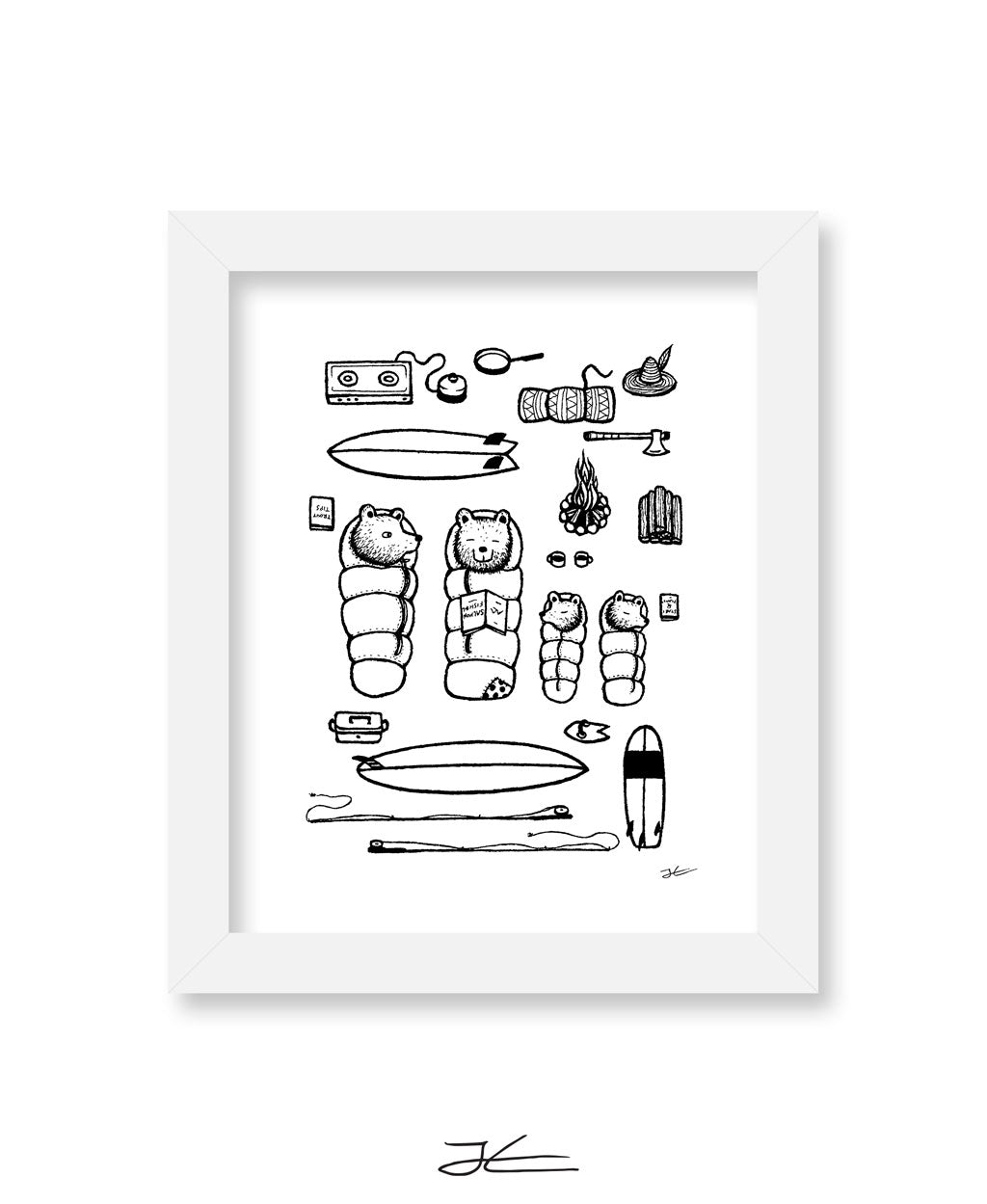 Family Surf Trip - Print/ Framed Print
