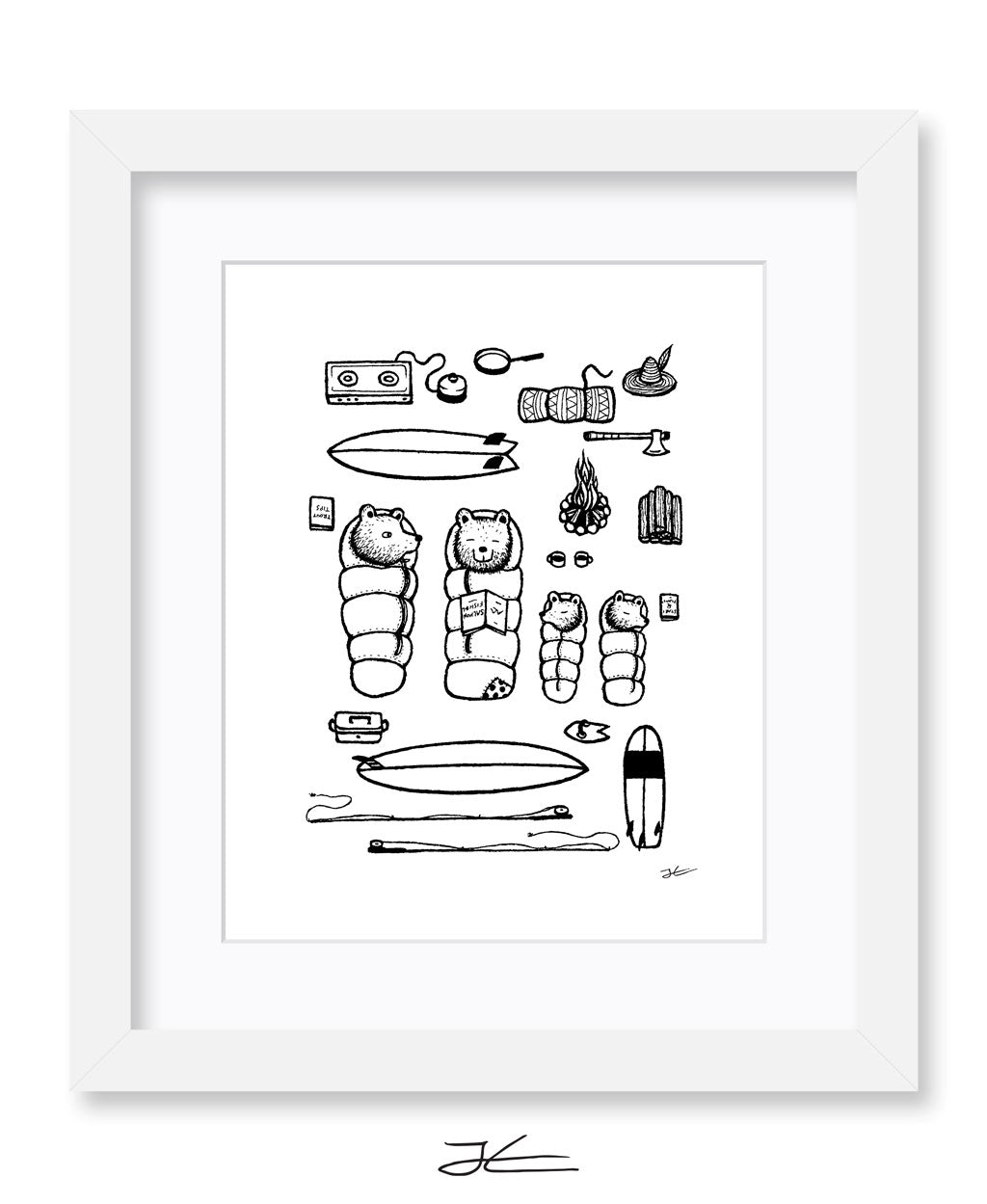 Family Surf Trip - Print/ Framed Print