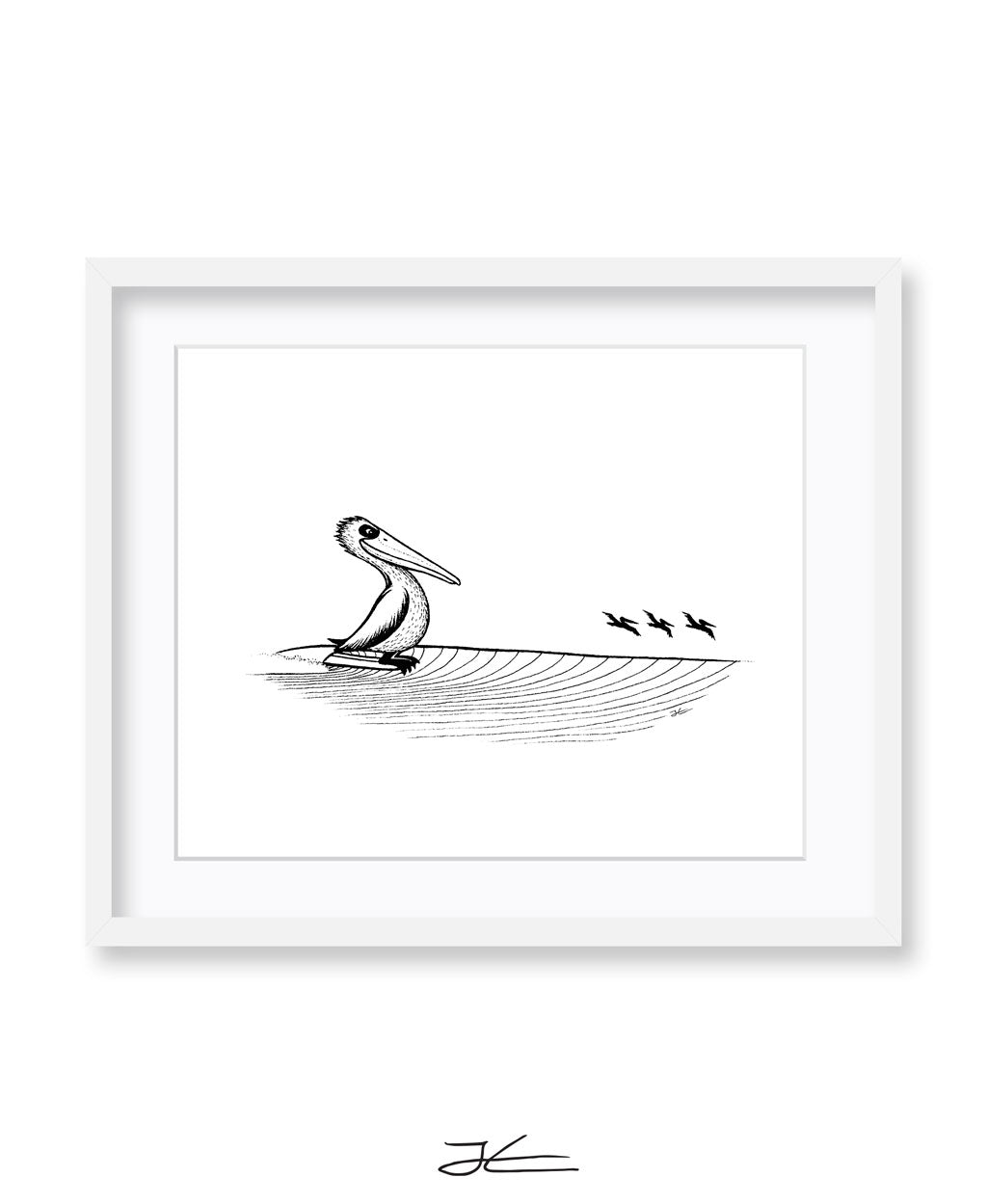 Flying Down The Line - Print/ Framed Print
