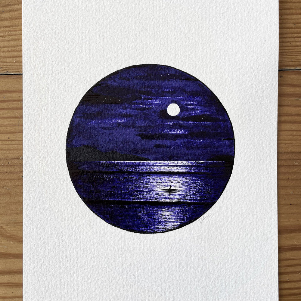 
                  
                    Full Moon. Original illustration
                  
                