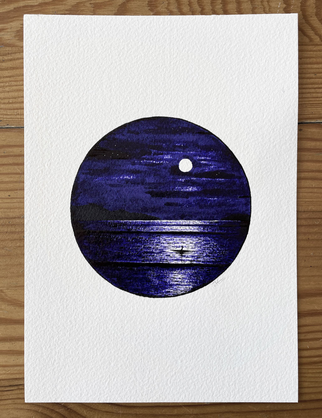 
                  
                    Full Moon. Original illustration
                  
                
