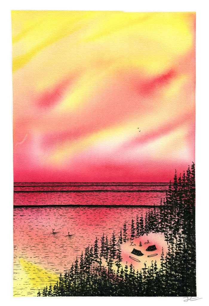 Glow. Original signed & Framed illustration - SOLD OUT