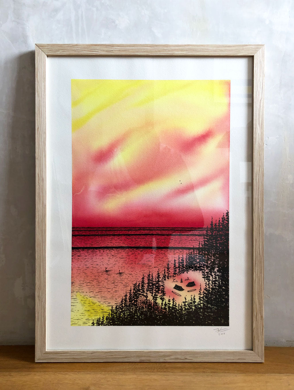 Glow. Original signed & Framed illustration - SOLD OUT