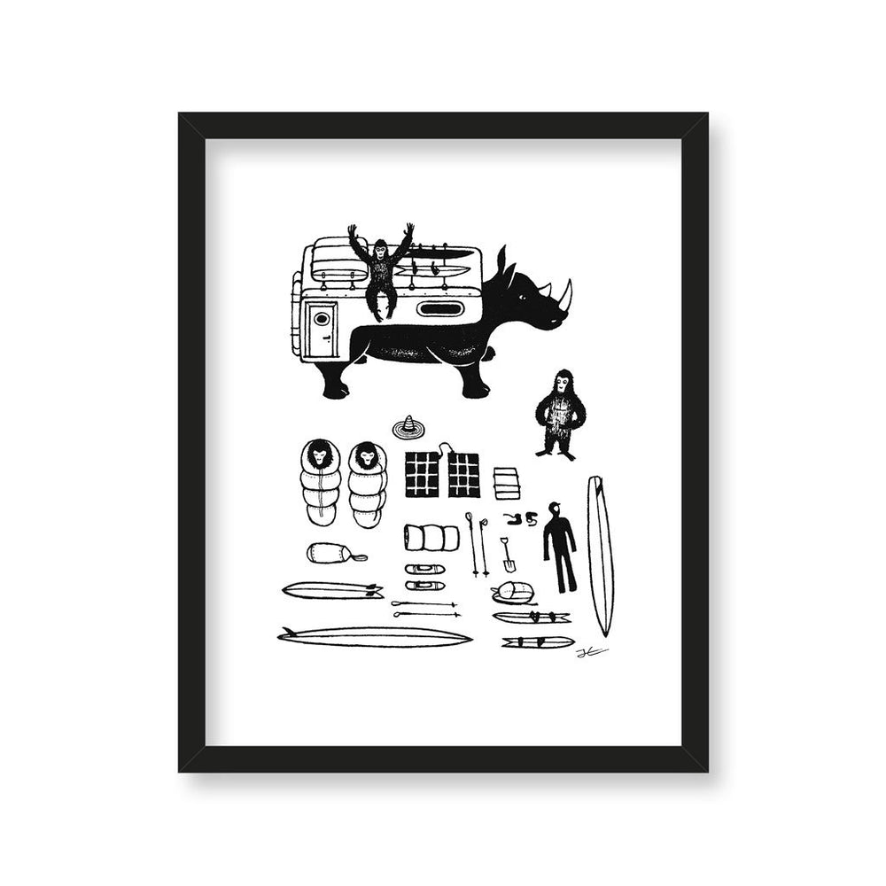 
                  
                    Inktober Gorilla - Print/ Framed Print
                  
                