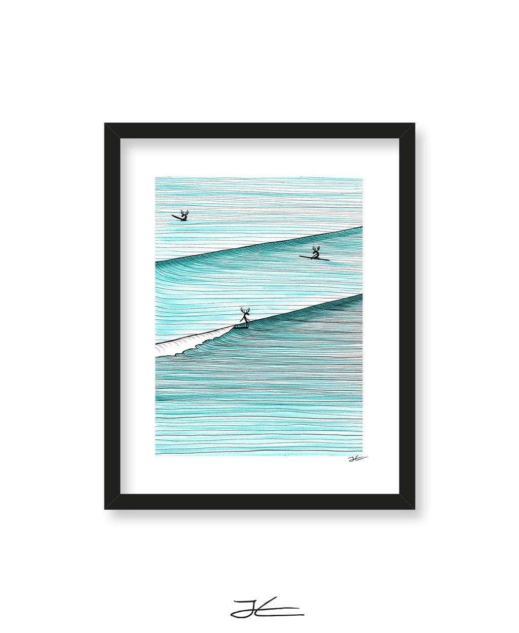 Hang Moose - Print/ Framed Print