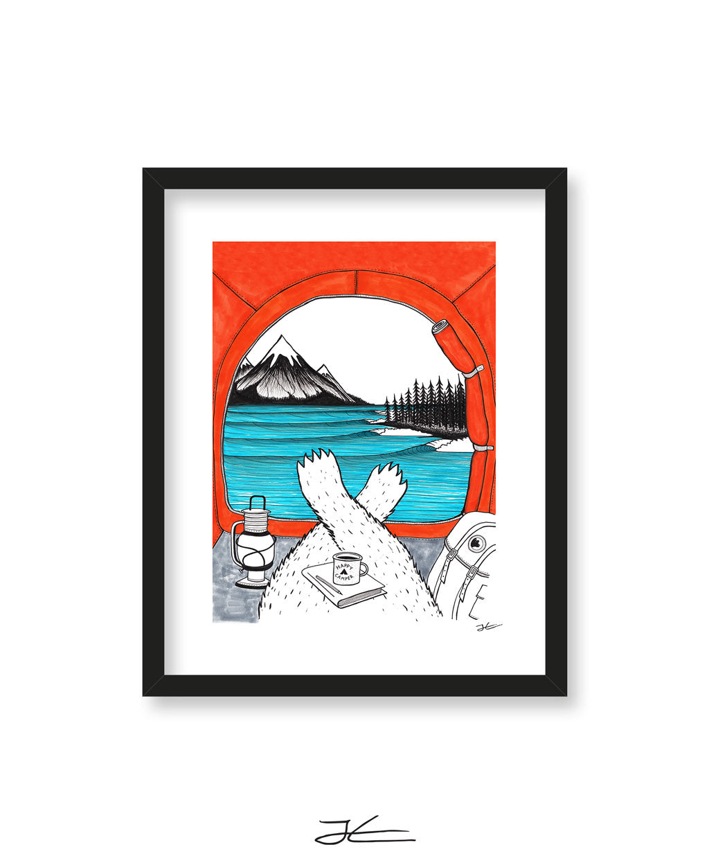Happy Camper - Print/ Framed Print