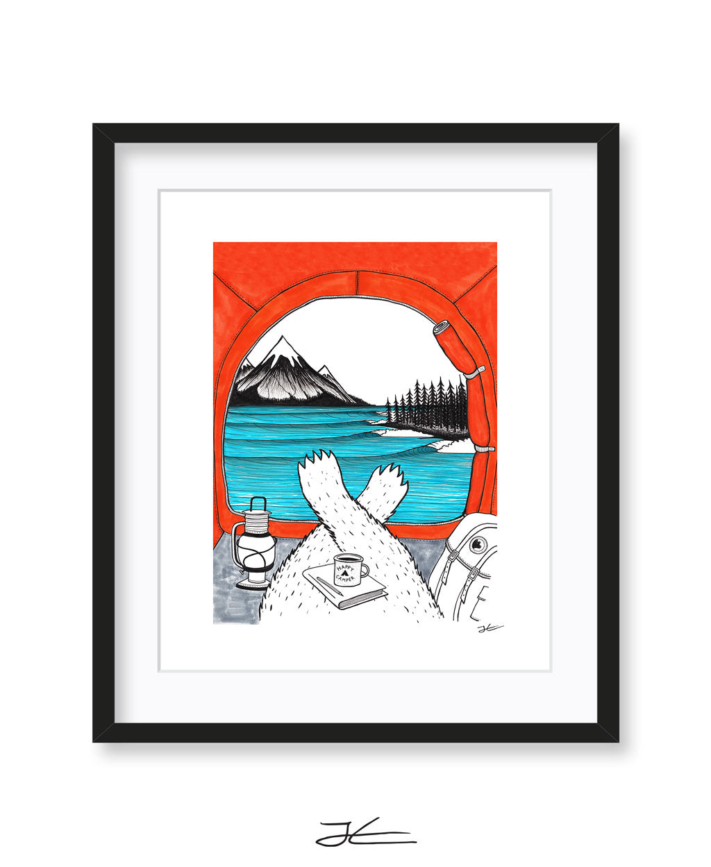 Happy Camper - Print/ Framed Print