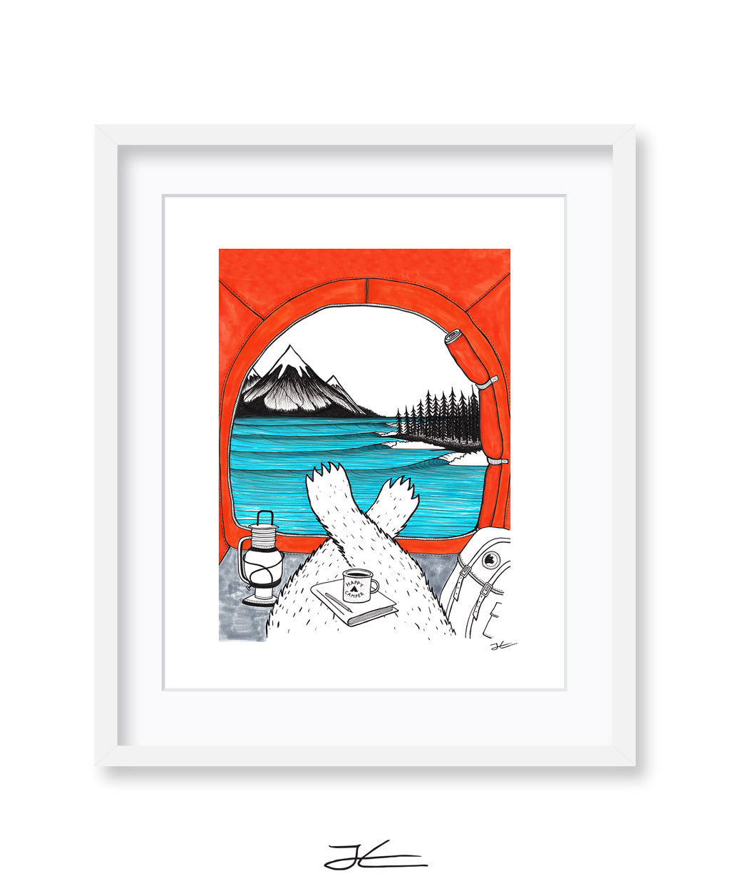 Happy Camper - Print/ Framed Print