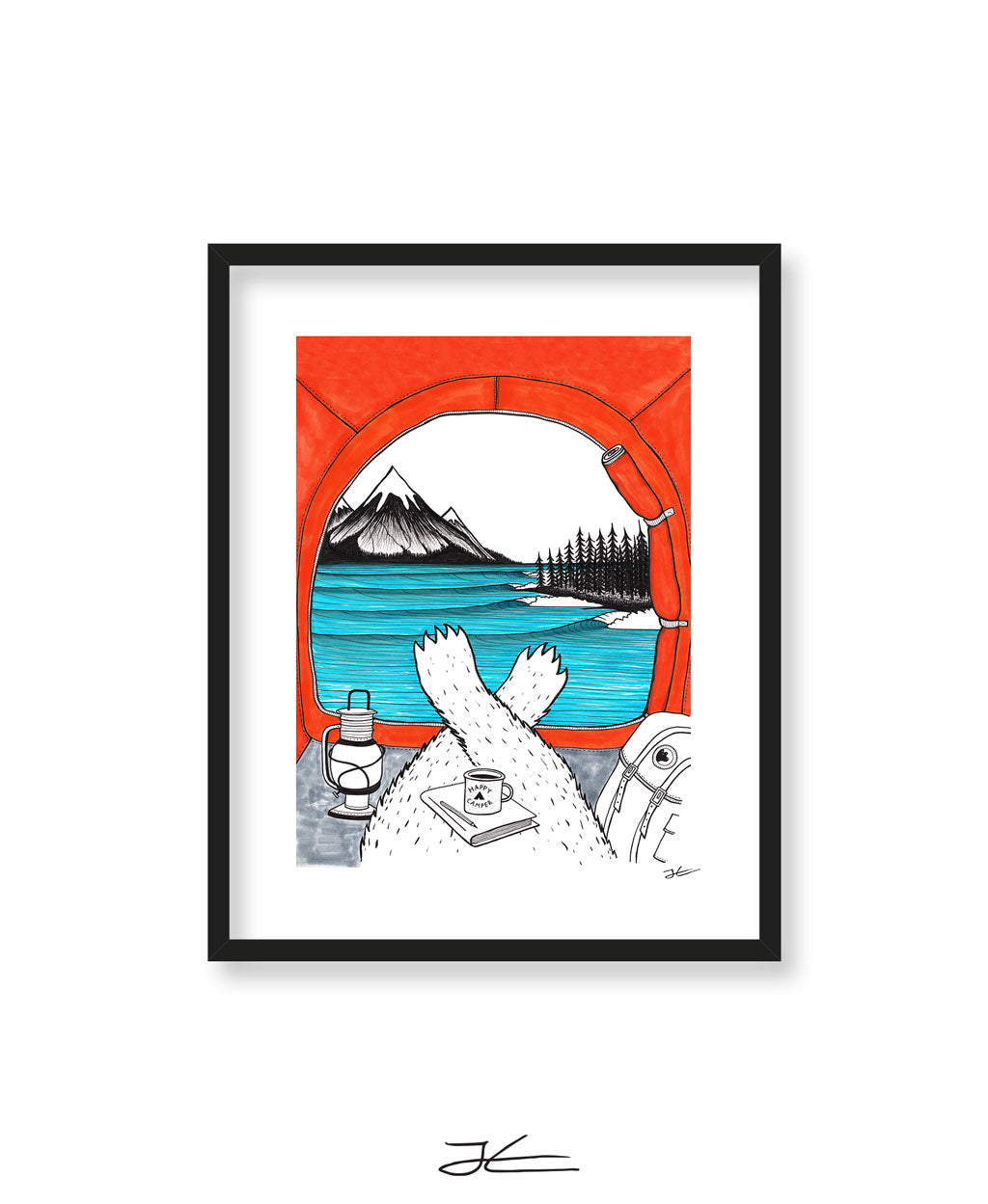 Happy Camper - Print/ Framed Print