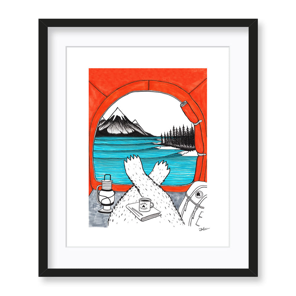 
                  
                    Happy Camper - Print/ Framed Print
                  
                