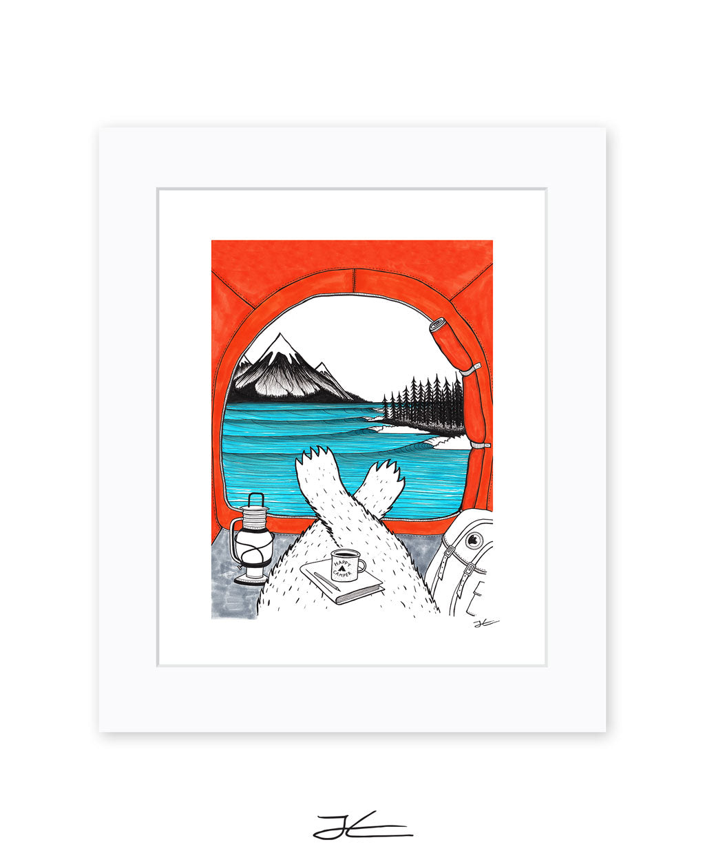 Happy Camper - Print/ Framed Print