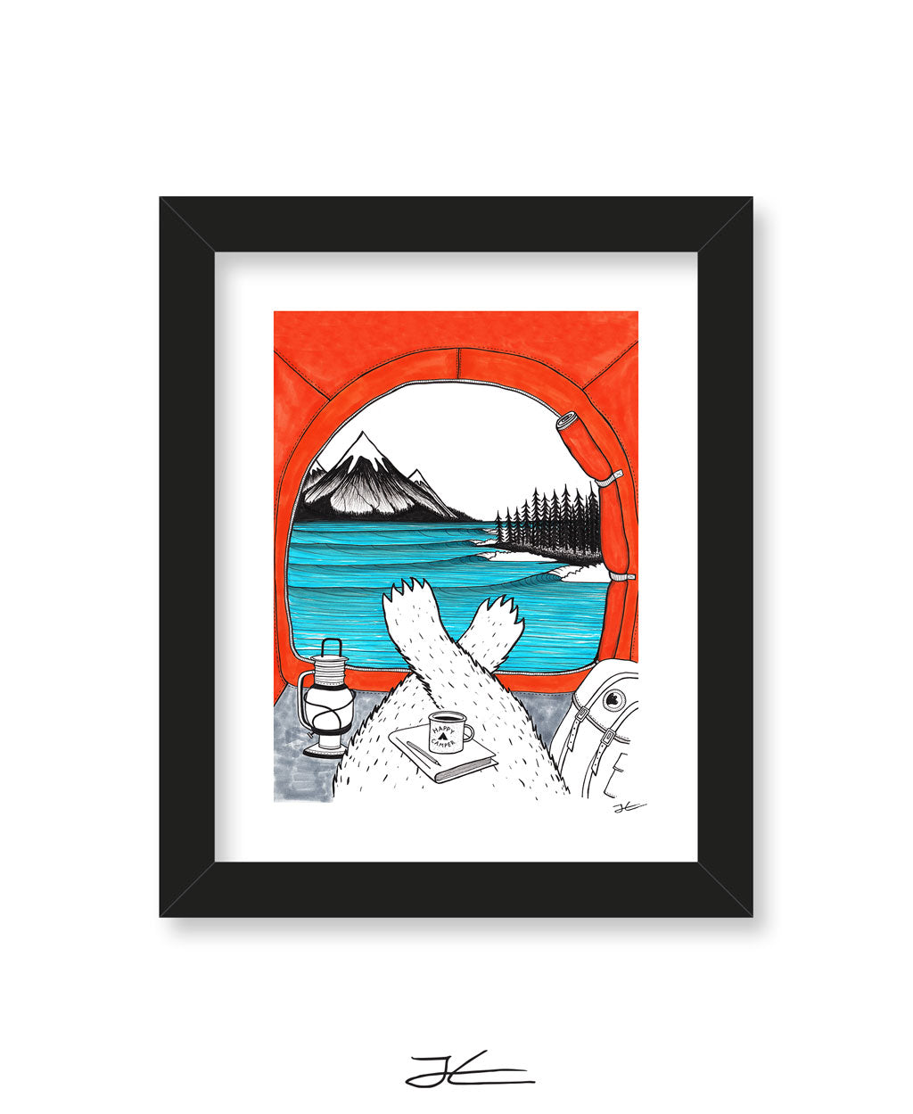 Happy Camper - Print/ Framed Print
