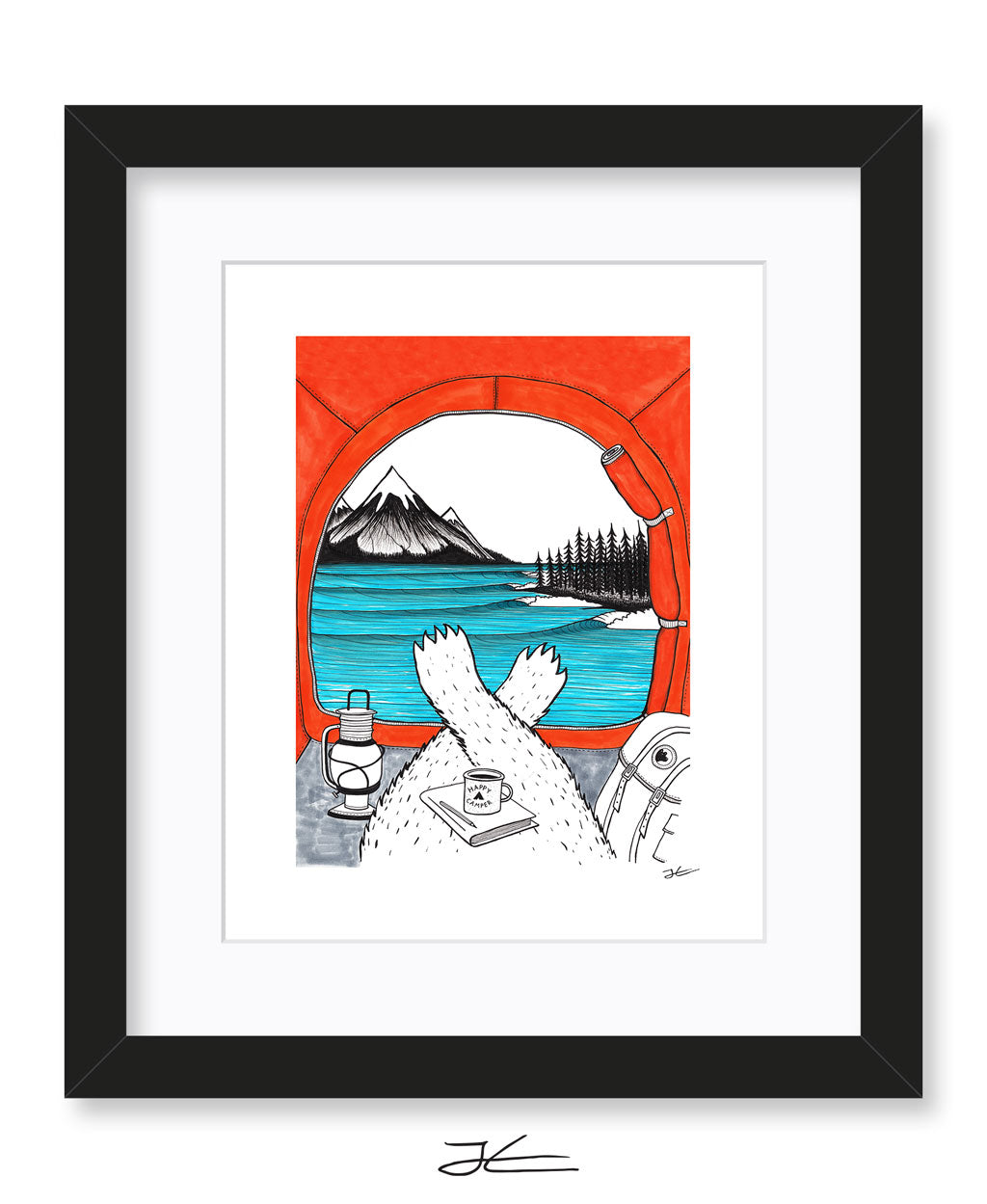 Happy Camper - Print/ Framed Print