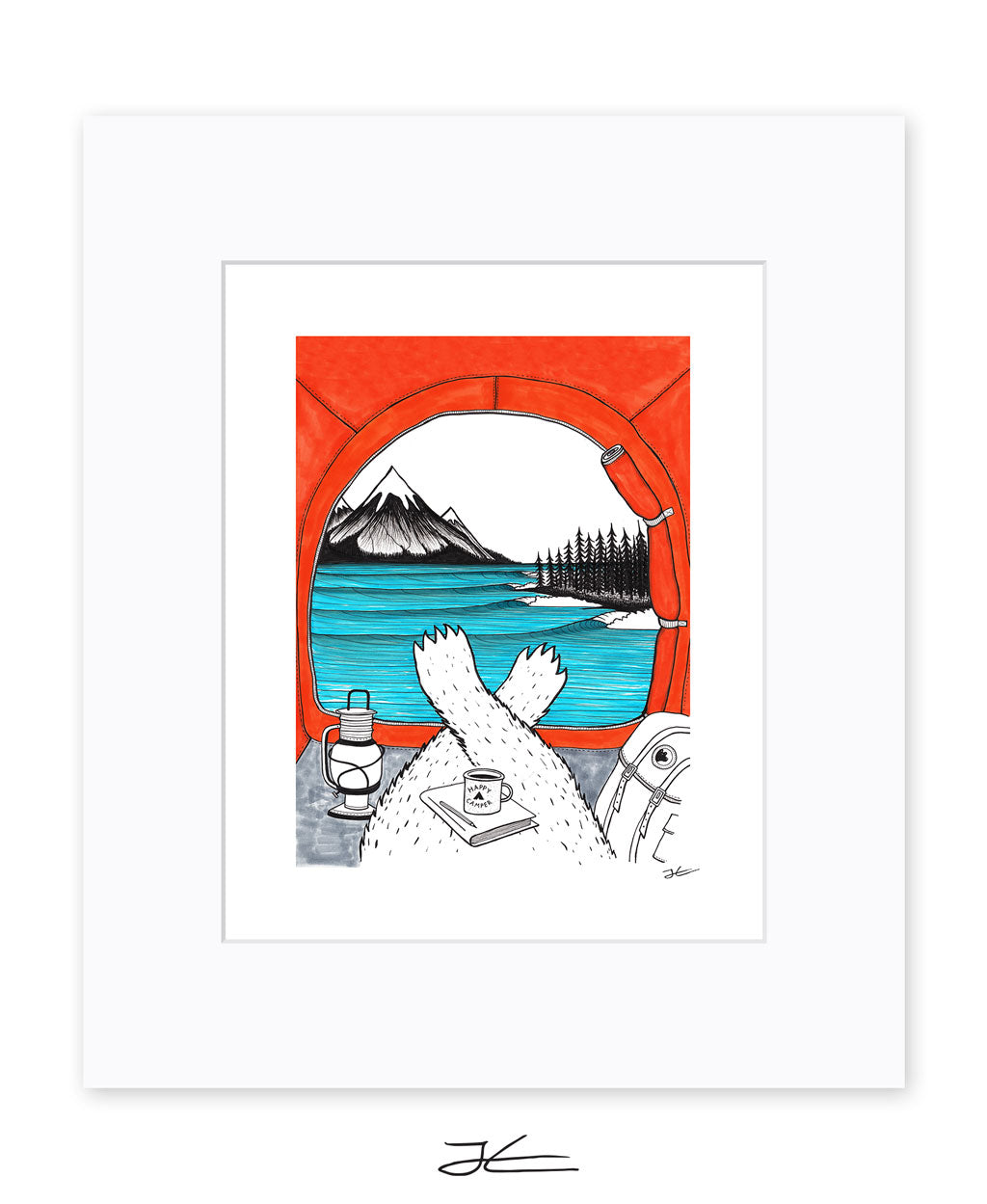 Happy Camper - Print/ Framed Print