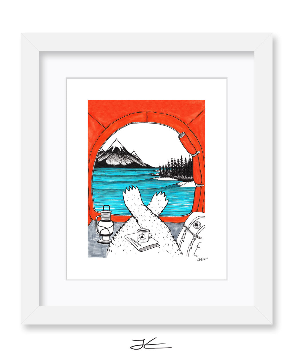 Happy Camper - Print/ Framed Print