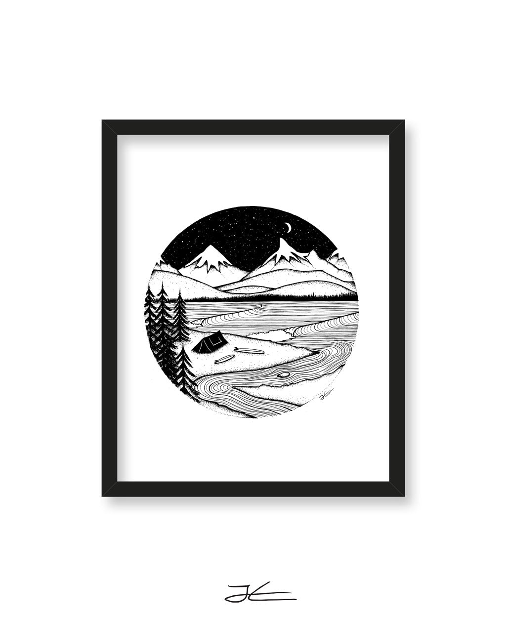 Home is Where You Pitch It- Print/ Framed Print