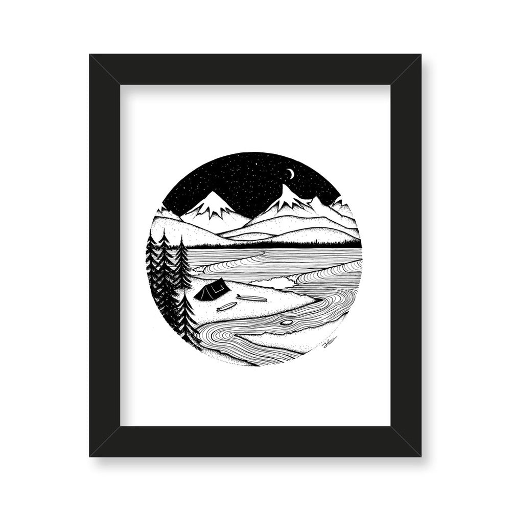 
                  
                    Home is Where You Pitch It- Print/ Framed Print
                  
                