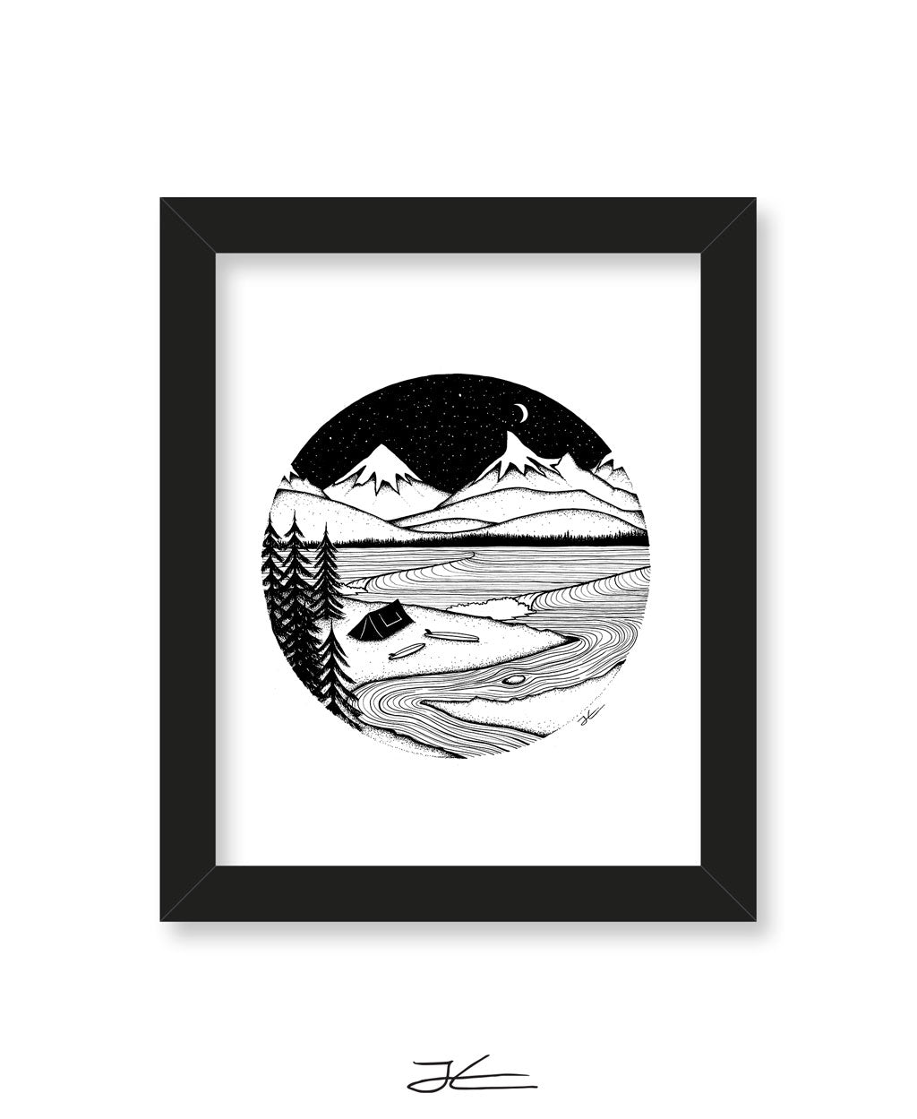 Home is Where You Pitch It- Print/ Framed Print