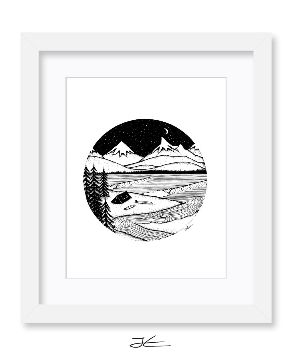 Home is Where You Pitch It- Print/ Framed Print