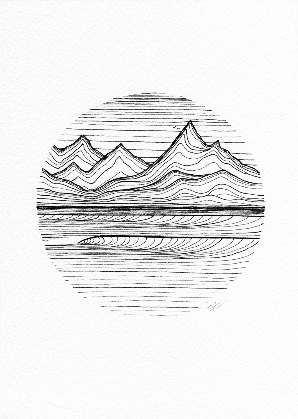 Inktober Circle. Original illustration - SOLD OUT