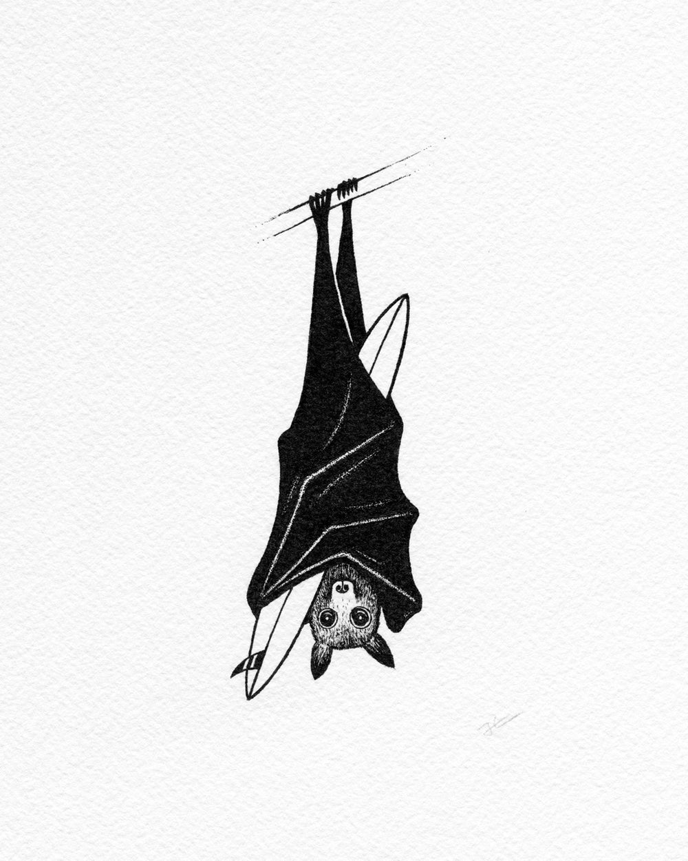 Inktober Bat. Original illustration - SOLD OUT