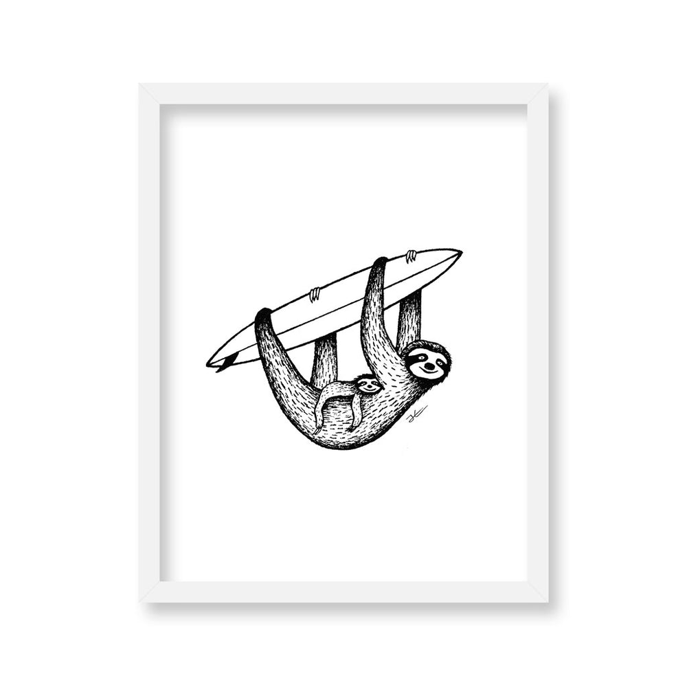 
                  
                    Inktober Sloth - Print/ Framed Print
                  
                