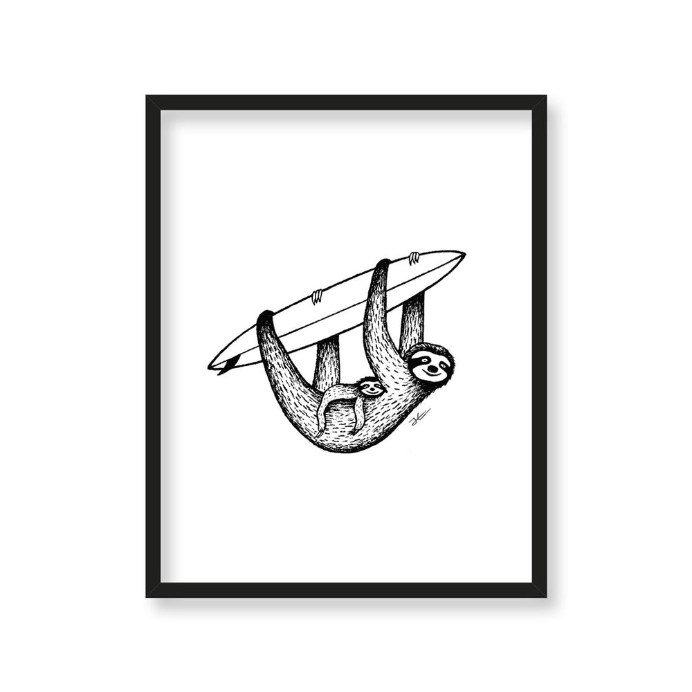 
                  
                    Inktober Sloth - Print/ Framed Print
                  
                