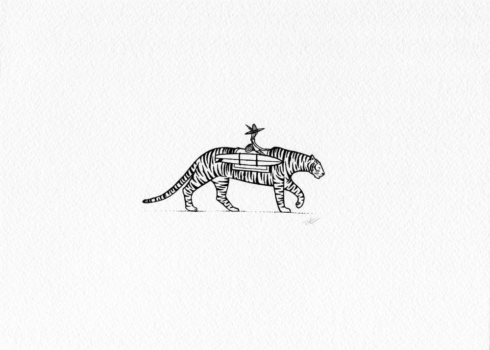 Inktober Tiger. Original illustration - SOLD OUT