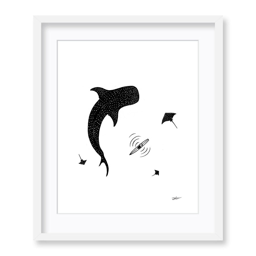 
                  
                    Inktober Whale Shark - Print/ Framed Print
                  
                