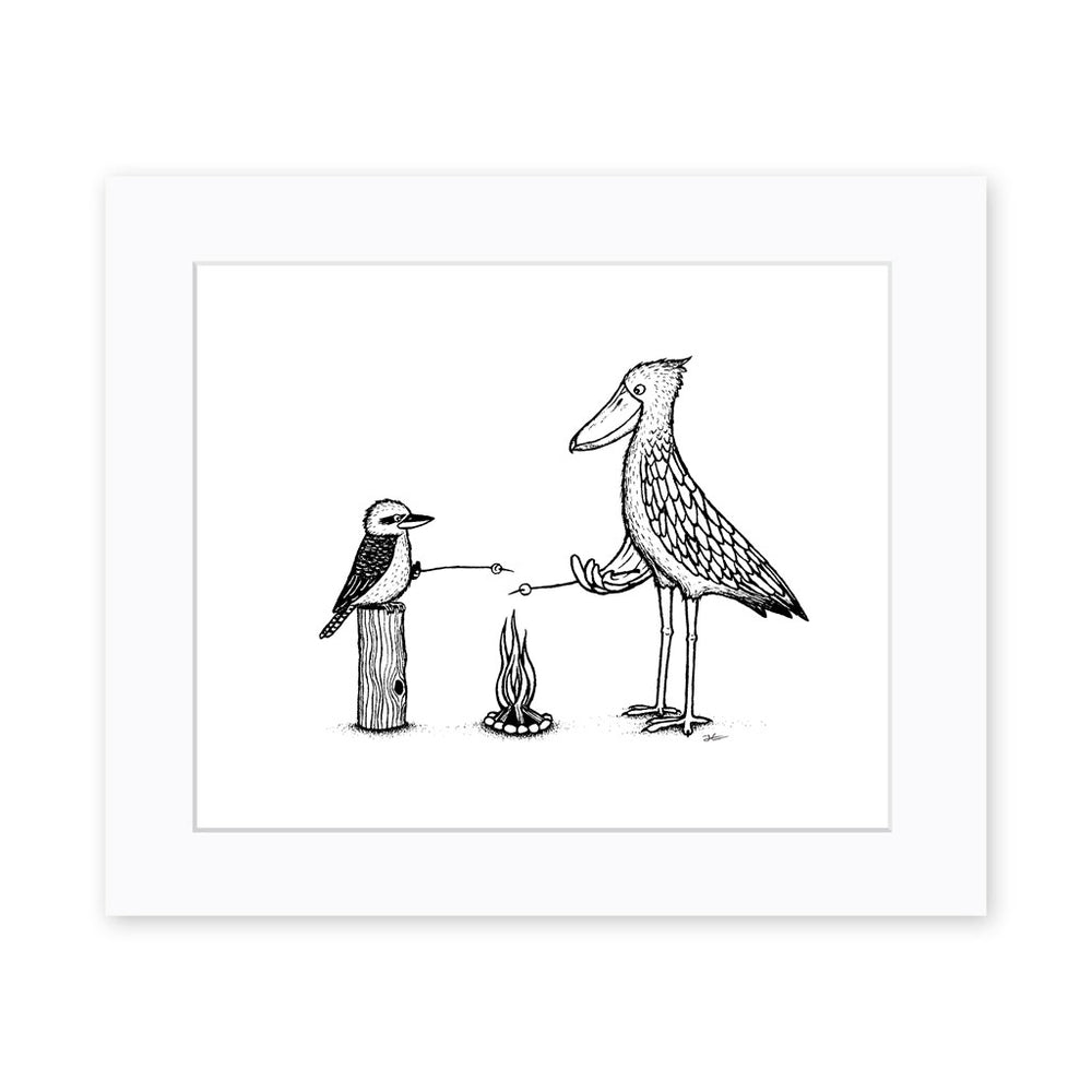 
                  
                    Kookaburra Shoebill Camp Trip - Print/ Framed Print
                  
                